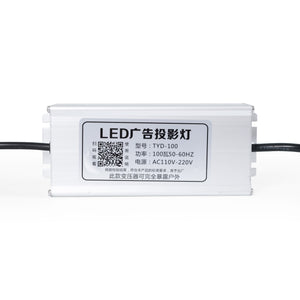 Proyector de logos LED GOBO 100W fijo exterior - 4 cristales - Óptica 18° - IP65 (13)