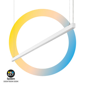 Luminaria lineal LED CCT - 60W - Suspensión / superficie - Potencia ajustable - 180cm (22)
