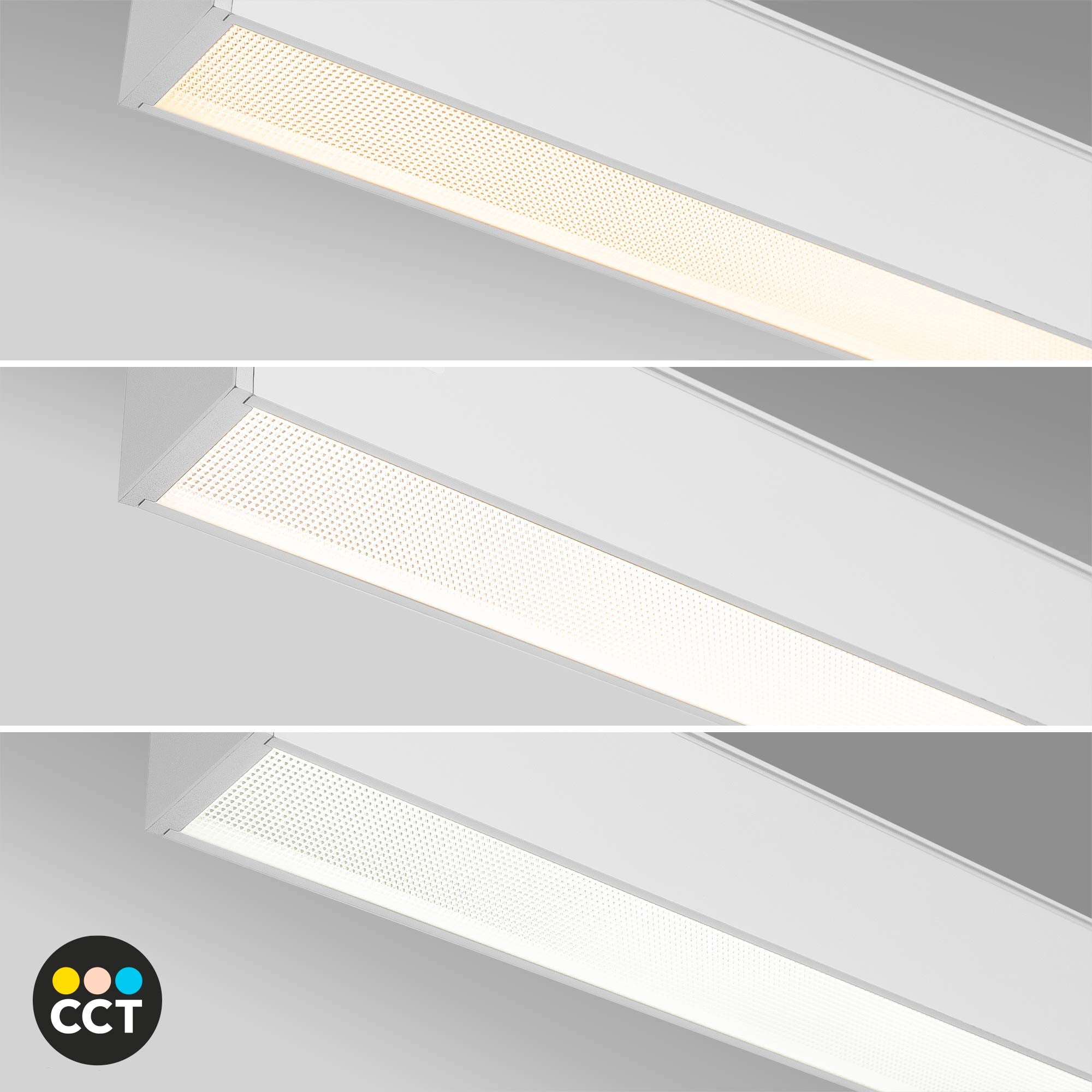 Luminaria lineal LED CCT - 40W - Suspensión / superficie - Potencia ajustable - 120cm (1)