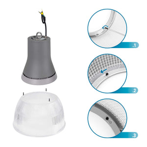 Campana LED comercial CCT - (25W / 40W / 60W / 80W) - Difusor policarbonato - UGR19 - Driver Lifud (16)