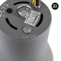 Commercial LED CCT - (25W / 40W / 60W / 80W) - Dyfuzor aluminiowy - UGR19 - Sterownik Lifud 0-10V 3