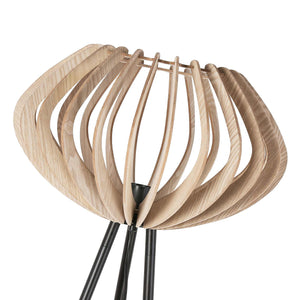 Lámpara de pie madera "PANDA" - E27 (15)