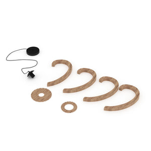 Lámpara colgante madera "MARGE" - Ø 45cm - E27 (20)