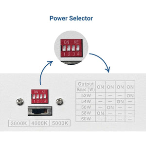 Luminaria lineal LED CCT - 60W - Suspensión / superficie - Potencia ajustable - 180cm (52)