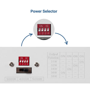 Luminaria lineal LED CCT - 40W - Suspensión / superficie - Potencia ajustable - 120cm (88)