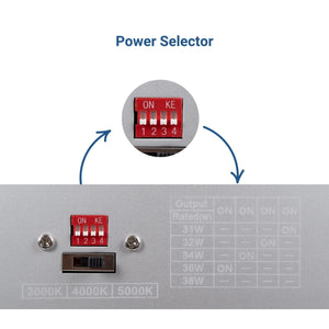 Luminaria lineal LED CCT - 40W - Suspensión / superficie - Potencia ajustable - 120cm (89)