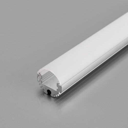 Profilo cilindrico per striscia LED - ø 20mm - Con diffusore - Superficie / Sospensione - 2 metri