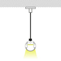 Profilo cilindrico per striscia LED - ø 20mm - Con diffusore - Superficie / Sospensione - 2 metri 2