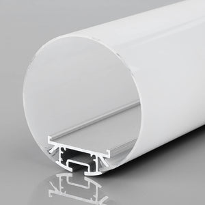 Perfil tira LED cilíndrico de suspensión - ø 60mm - Con difusor - 2 metros