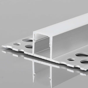 Perfil tira LED integración / trimless - 11x12mm - Con difusor - 2 metros