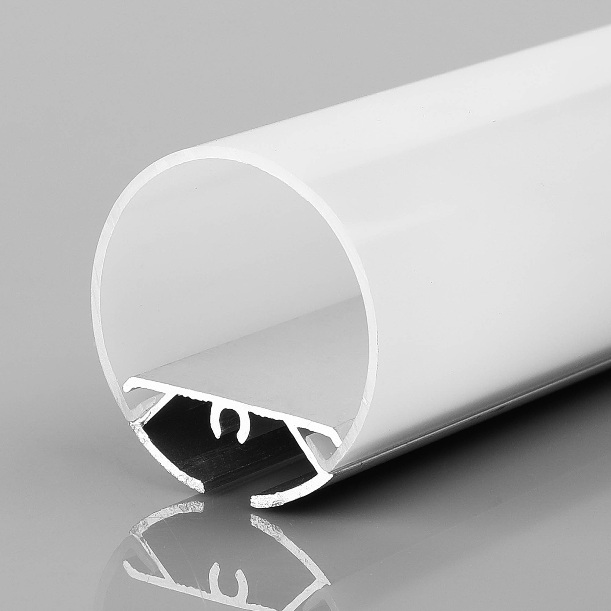 Perfil tira LED suspensión - Ø30mm - Con difusor - 2 metros