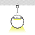 Profilo a striscia LED a sospensione - Ø30mm - Con diffusore - 2 metri 2