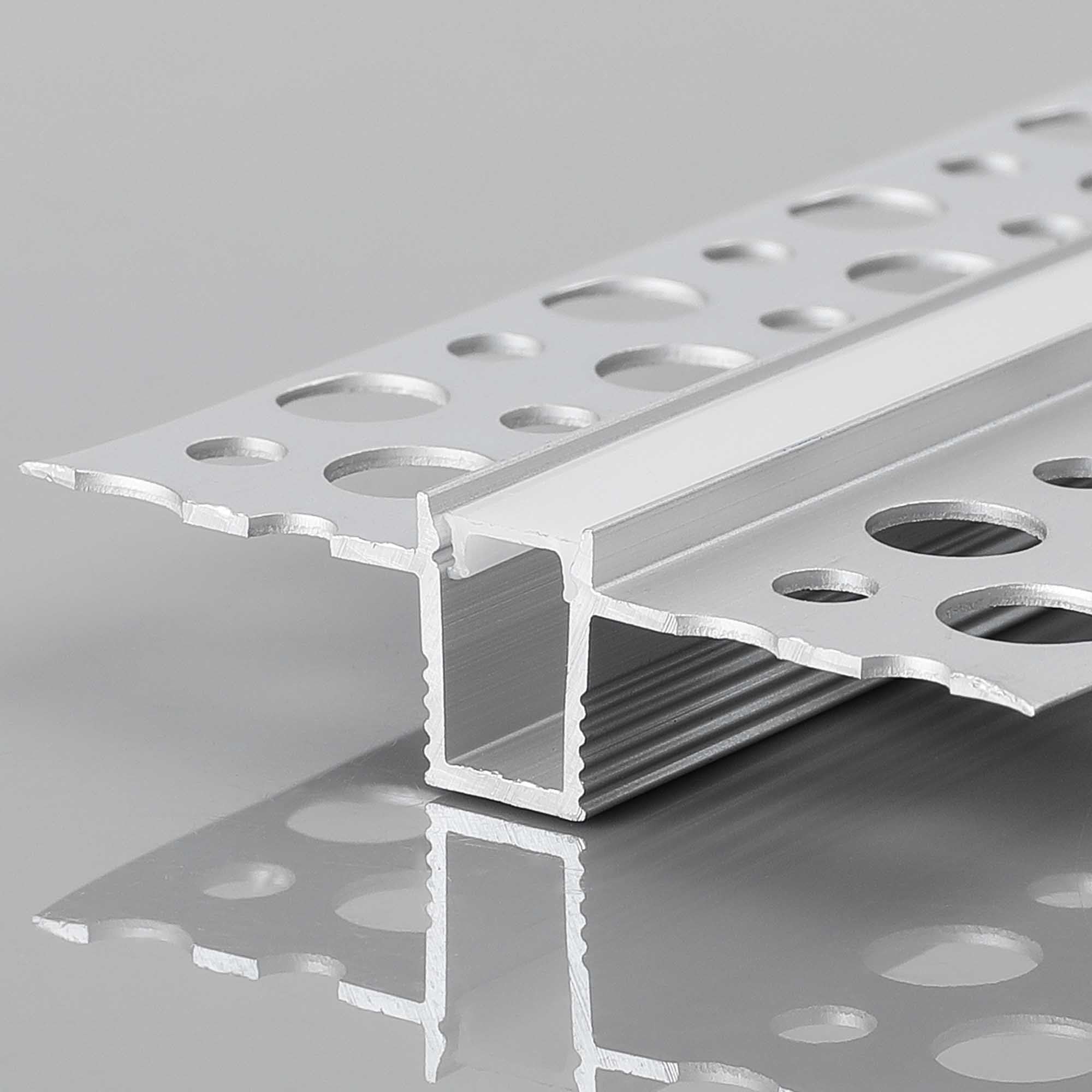 Perfil tira LED integración / trimless - 8x7mm - Con difusor - 2 metros