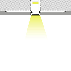 Perfil tira LED integración / trimless - 8x7mm - Con difusor - 2 metros (1)