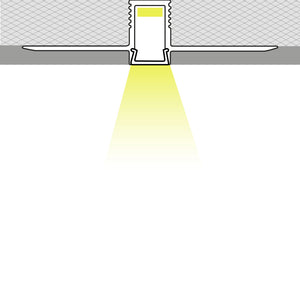 Perfil tira LED integración / trimless - 8x7mm - Con difusor - 2 metros (1)