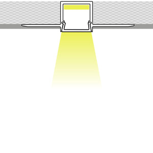 Perfil tira LED integración / trimless - 9x15mm - Con difusor - 2 metros - Barcelona Led-