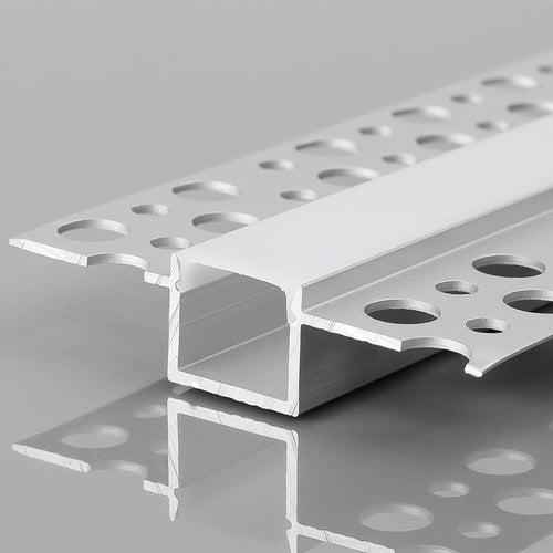 LED strip profile integration / trimless - 9x20 mm - With diffuser - 2 meters
