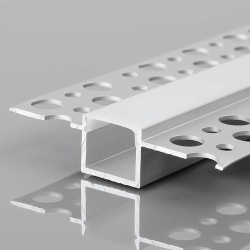 Profile for LED Strip - Recessed / Trimless - 9x12mm - With diffuser - 2 meters
