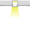 Profilo a scomparsa / trimless per striscia LED - 9x12mm - Con diffusore - 2 metri 2