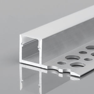 Perfil tira LED integración / trimless - Una aleta - 11x12mm - Con difusor - 2 metros