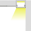 Perfil tira LED integración / trimless - Una aleta - 9x20mm - Con difusor - 2 metros 2