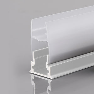 Perfil tira LED para cristal 11mm - Con difusor - Blanco - 2 metros
