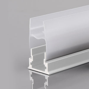 Perfil tira LED para cristal 11mm - Con difusor - Blanco - 2 metros - Barcelona Led-