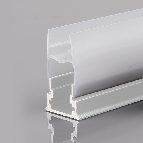 Profilo a striscia LED per vetro 11mm - Con diffusore - Bianco - 2 metri
