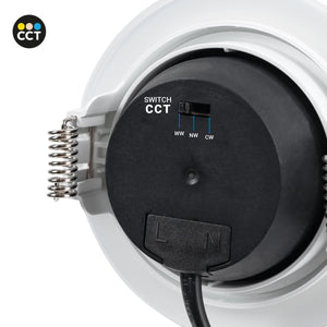 Downlight LED exterior - 7W - CCT - 630lm - Corte Ø 70mm - IP54 - Barcelona Led-