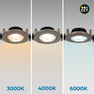 Downlight LED exterior - 7W - CCT - 630lm - Corte Ø 70mm - IP54 - Barcelona Led-