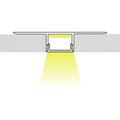 Profilo a scomparsa / trimless per striscia LED - 11x20mm - Con diffusore - 2 metri 2