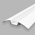 Profilo striscia LED da pavimento a mezzaluna - Superficie - 9x52mm - Con diffusore - 2 metri 3