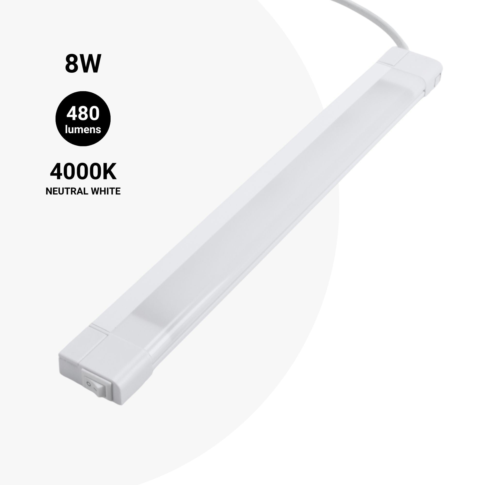 Regleta LED bajo mueble cocina 8W - 50cm & Regleta LED bajo mueble cocina 8W - 50cm