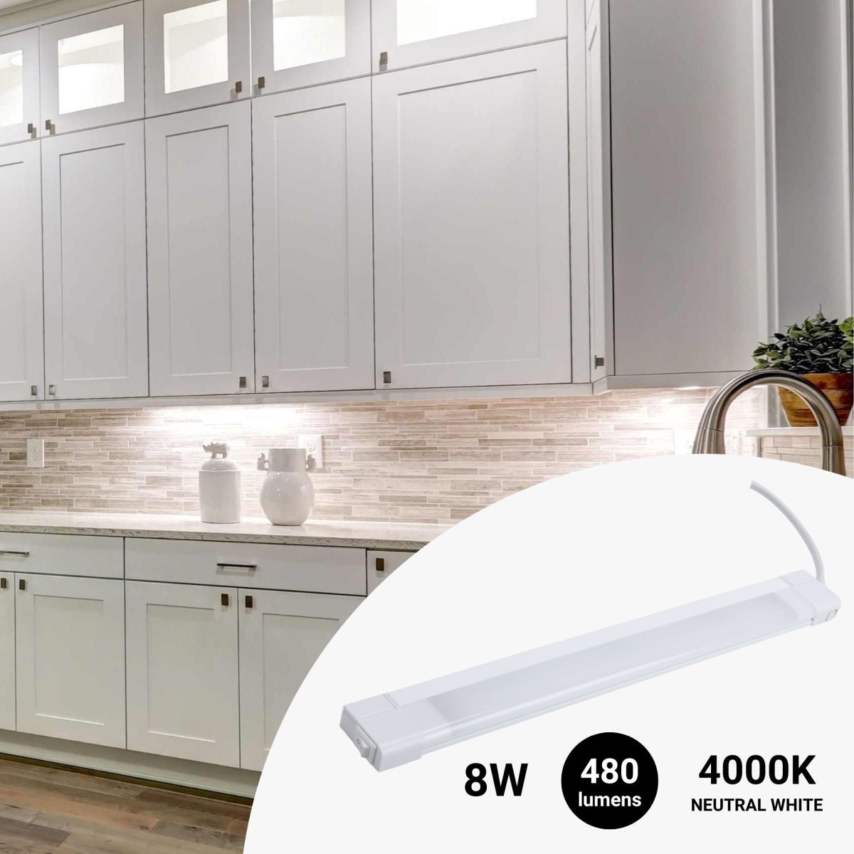 Regleta LED bajo mueble cocina 8W - 50cm - Barcelona Led-