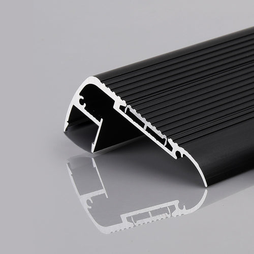 LED strip profile for staircase - 27x63mm - With diffuser - 2 meters