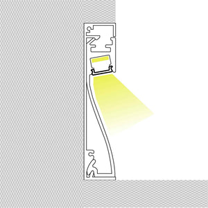 Perfil tira LED para zócalos - 60x16mm - Con difusor - 2 metros (7)