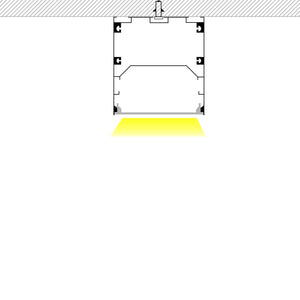 Perfil tira LED superficie - 17x8mm - Kit completo - 2 metros (39)