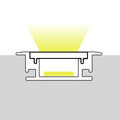 Profilo LED a pavimento - 27x10mm - Con diffusore - 2 metri 2