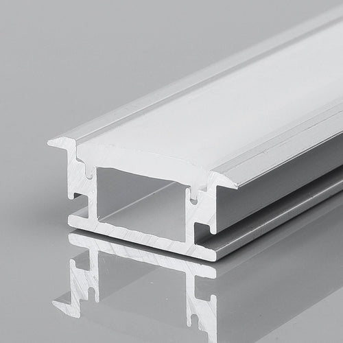 Profilo LED a pavimento - 27x10mm - Con diffusore - 2 metri