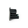 End cap for recessed three-phase rail 3