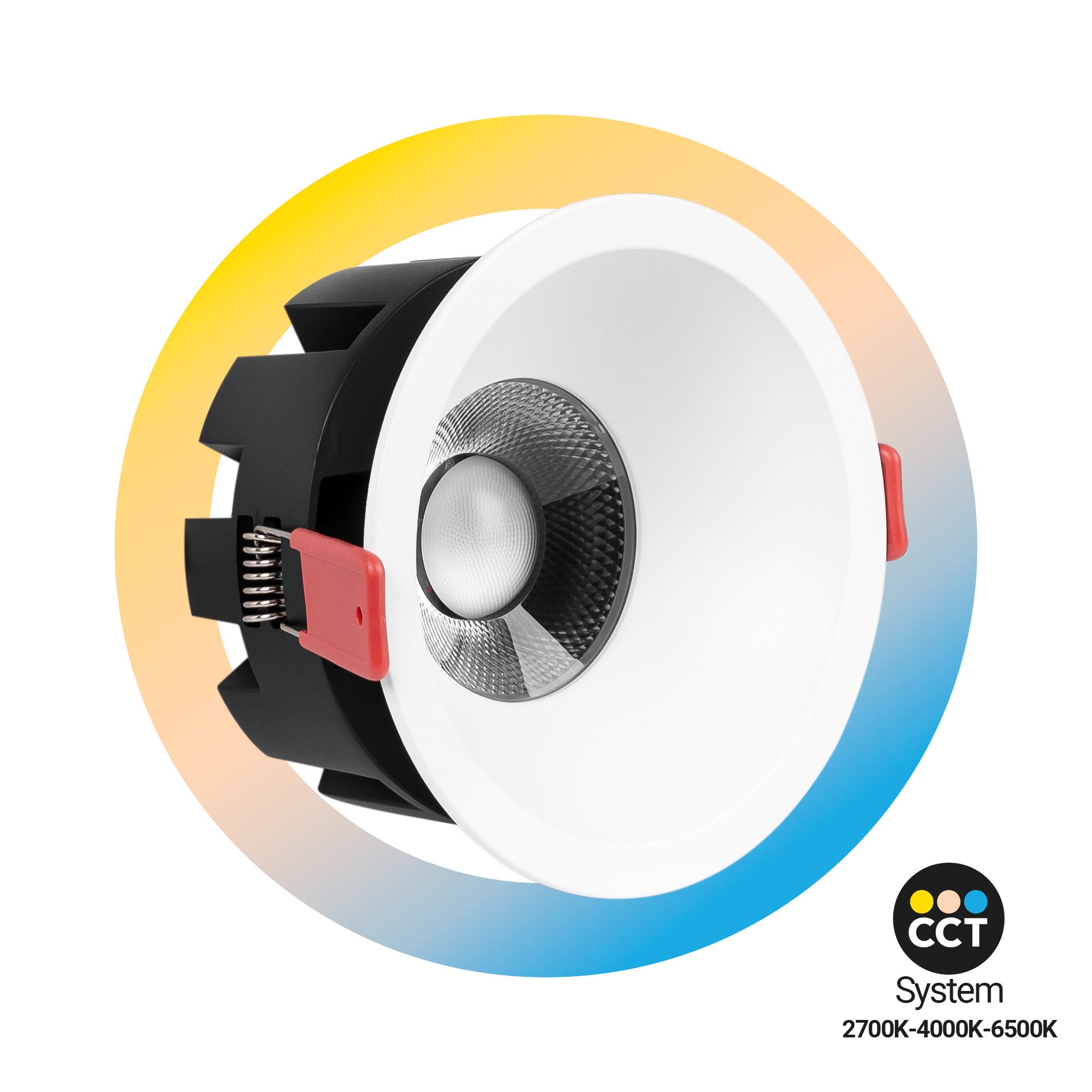 Downlight LED - 15W - CCT - Chip OSRAM - Corte Ø 90mm (1)
