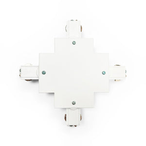 Unión rígida en X para carril trifásico empotrable - Barcelona Led-Accesorios