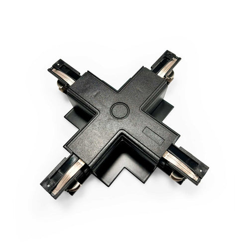 Rigid X-joint for embedded three-phase track