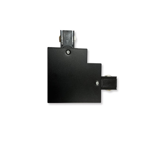 L-joint for recessed three-phase rail - 90º - LEFT