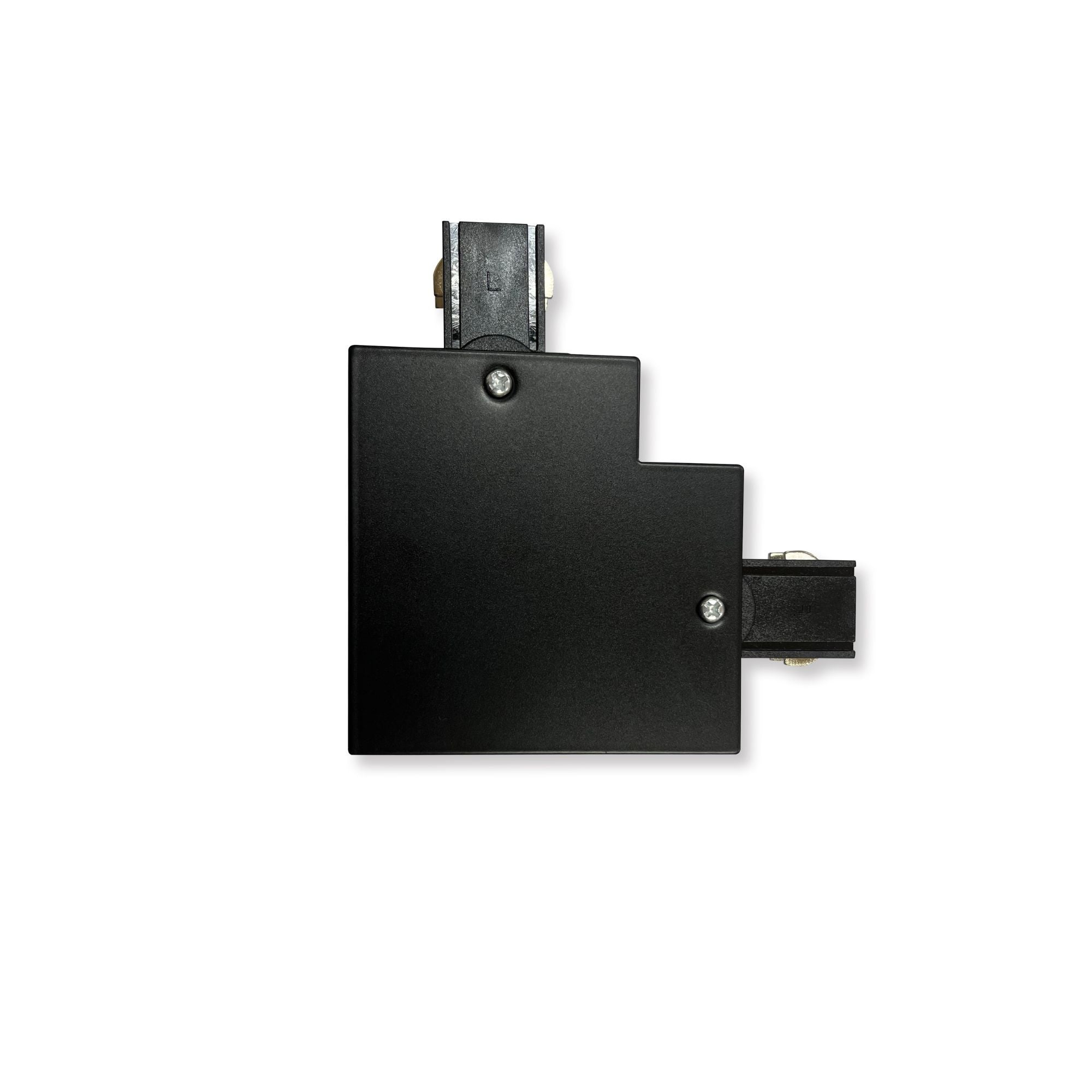 Unión rígida en L para carril trifásico empotrable - 90º - IZQUIERDA