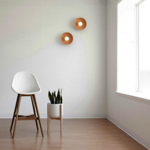 Aplique de diseño en madera "RIANNE" - G9 - Ø28cm (2)