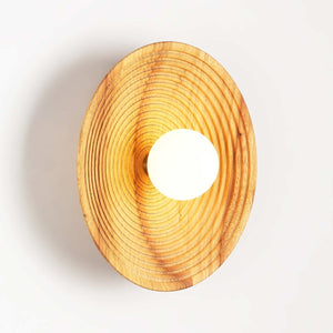 Aplique de diseño en madera "RIANNE" - G9 - Ø28cm - Barcelona Led-Decoración