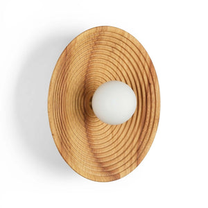 Aplique de diseño en madera "RIANNE" - G9 - Ø28cm - Barcelona Led-Decoración