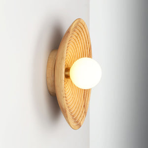 Aplique de diseño en madera "RIANNE" - G9 - Ø28cm (11)