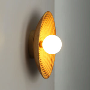 Aplique de diseño en madera "RIANNE" - G9 - Ø28cm (12)